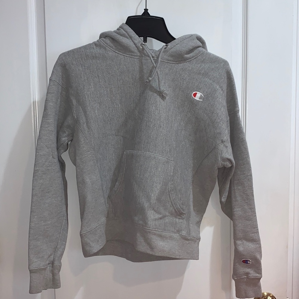 Grey champion hoodie